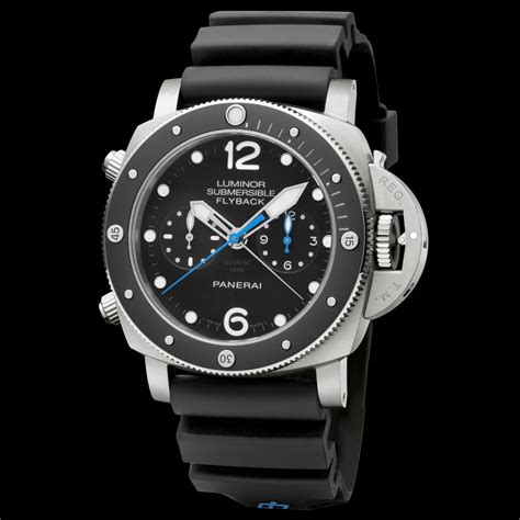 panerai submersible flyback black|panerai flyback chronograph.